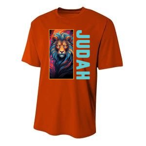 Lion Of Judah Messianic Hebrew Roots Torah Observant Yeshua Performance Sprint T-Shirt