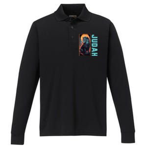 Lion Of Judah Messianic Hebrew Roots Torah Observant Yeshua Performance Long Sleeve Polo