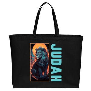 Lion Of Judah Messianic Hebrew Roots Torah Observant Yeshua Cotton Canvas Jumbo Tote