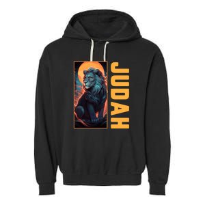 Lion Of Judah Messianic Hebrew Roots Torah Observant Yeshua Garment-Dyed Fleece Hoodie