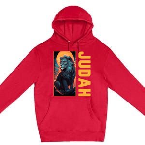 Lion Of Judah Messianic Hebrew Roots Torah Observant Yeshua Premium Pullover Hoodie