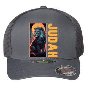 Lion Of Judah Messianic Hebrew Roots Torah Observant Yeshua Flexfit Unipanel Trucker Cap