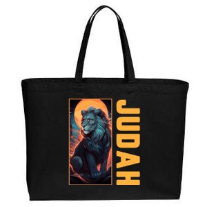 Lion Of Judah Messianic Hebrew Roots Torah Observant Yeshua Cotton Canvas Jumbo Tote