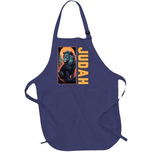 Lion Of Judah Messianic Hebrew Roots Torah Observant Yeshua Full-Length Apron With Pockets