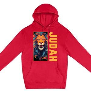 Lion Of Judah Messianic Hebrew Roots Torah Observant Yeshua Premium Pullover Hoodie