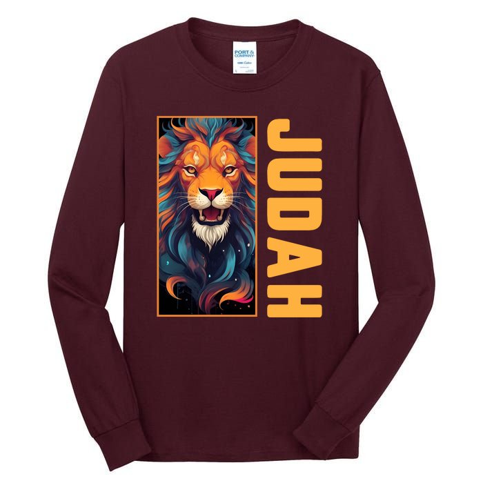 Lion Of Judah Messianic Hebrew Roots Torah Observant Yeshua Tall Long Sleeve T-Shirt