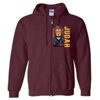 Lion Of Judah Messianic Hebrew Roots Torah Observant Yeshua Full Zip Hoodie