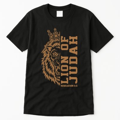 Lion Of Judah Jesus Revelation Bible Verse God Christian Tall T-Shirt
