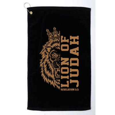 Lion Of Judah Jesus Revelation Bible Verse God Christian Golf Towel