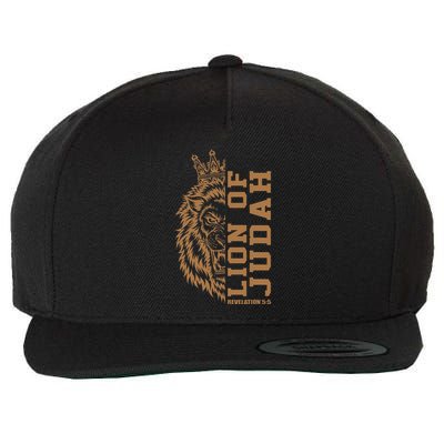 Lion Of Judah Jesus Revelation Bible Verse God Christian Wool Snapback Cap
