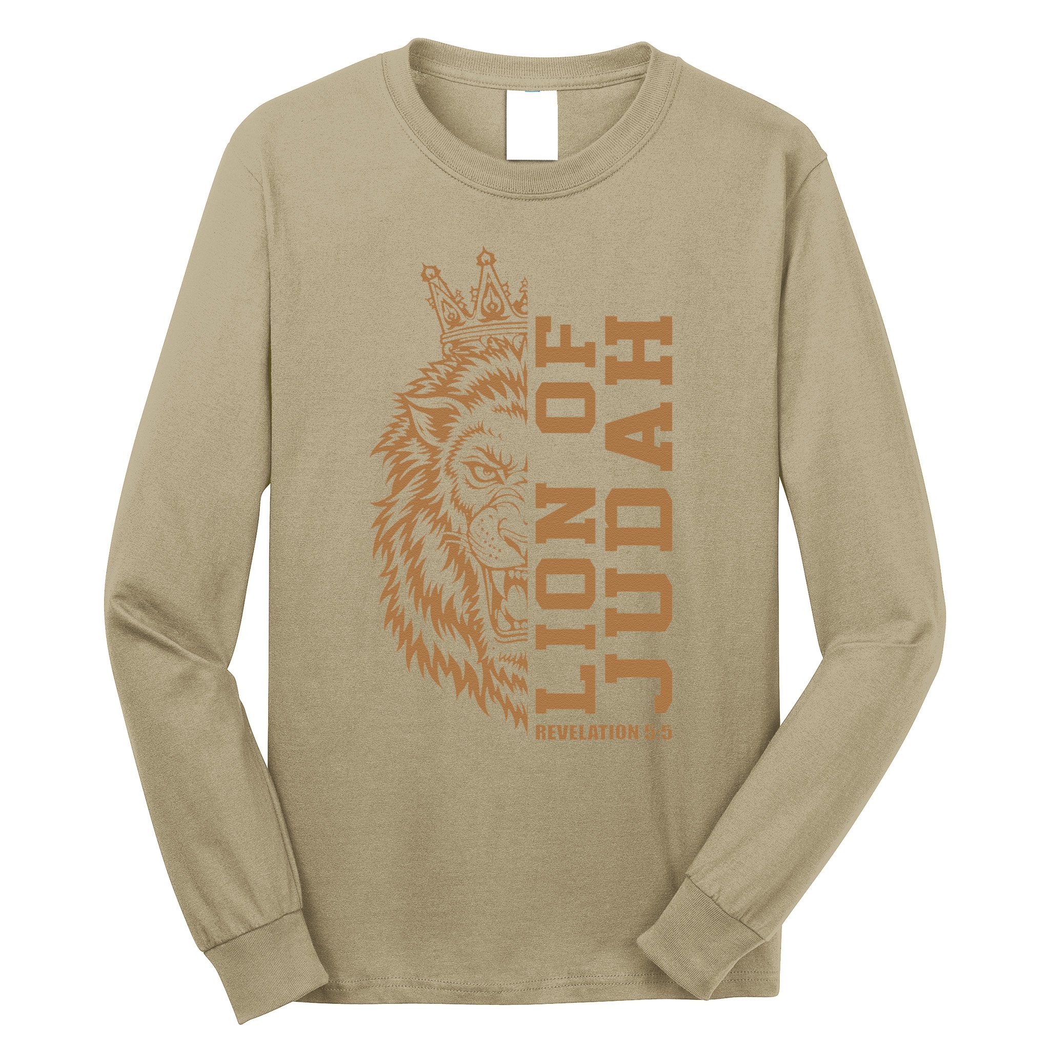 Lion Of Judah Jesus Revelation Bible Verse God Christian Long Sleeve Shirt