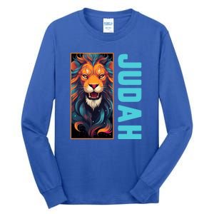 Lion Of Judah Messianic Hebrew Roots Torah Observant Yeshua Tall Long Sleeve T-Shirt