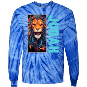 Lion Of Judah Messianic Hebrew Roots Torah Observant Yeshua Tie-Dye Long Sleeve Shirt