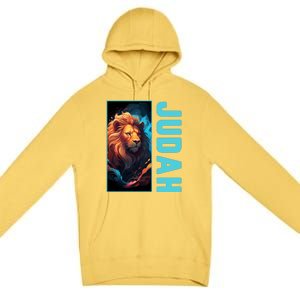 Lion Of Judah Messianic Hebrew Roots Torah Observant Yeshua Premium Pullover Hoodie