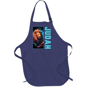 Lion Of Judah Messianic Hebrew Roots Torah Observant Yeshua Full-Length Apron With Pockets