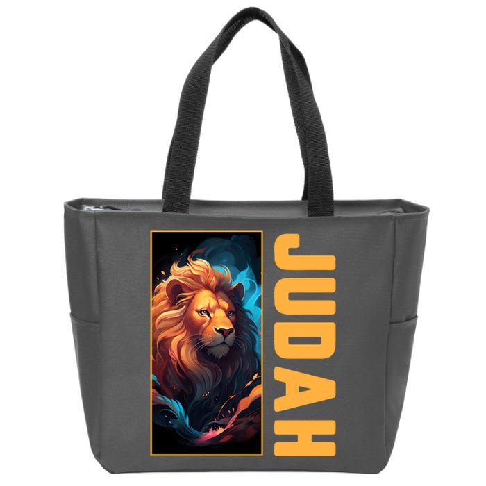 Lion Of Judah Messianic Hebrew Roots Torah Observant Yeshua Zip Tote Bag