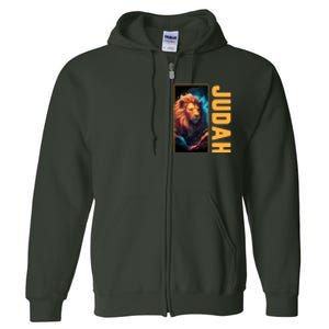 Lion Of Judah Messianic Hebrew Roots Torah Observant Yeshua Full Zip Hoodie