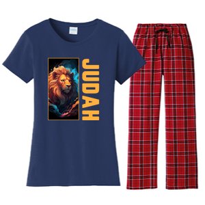 Lion Of Judah Messianic Hebrew Roots Torah Observant Yeshua Women's Flannel Pajama Set