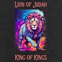 Lion of Judah Christian King of Kings Faith 7 Panel Mesh Trucker Snapback Hat