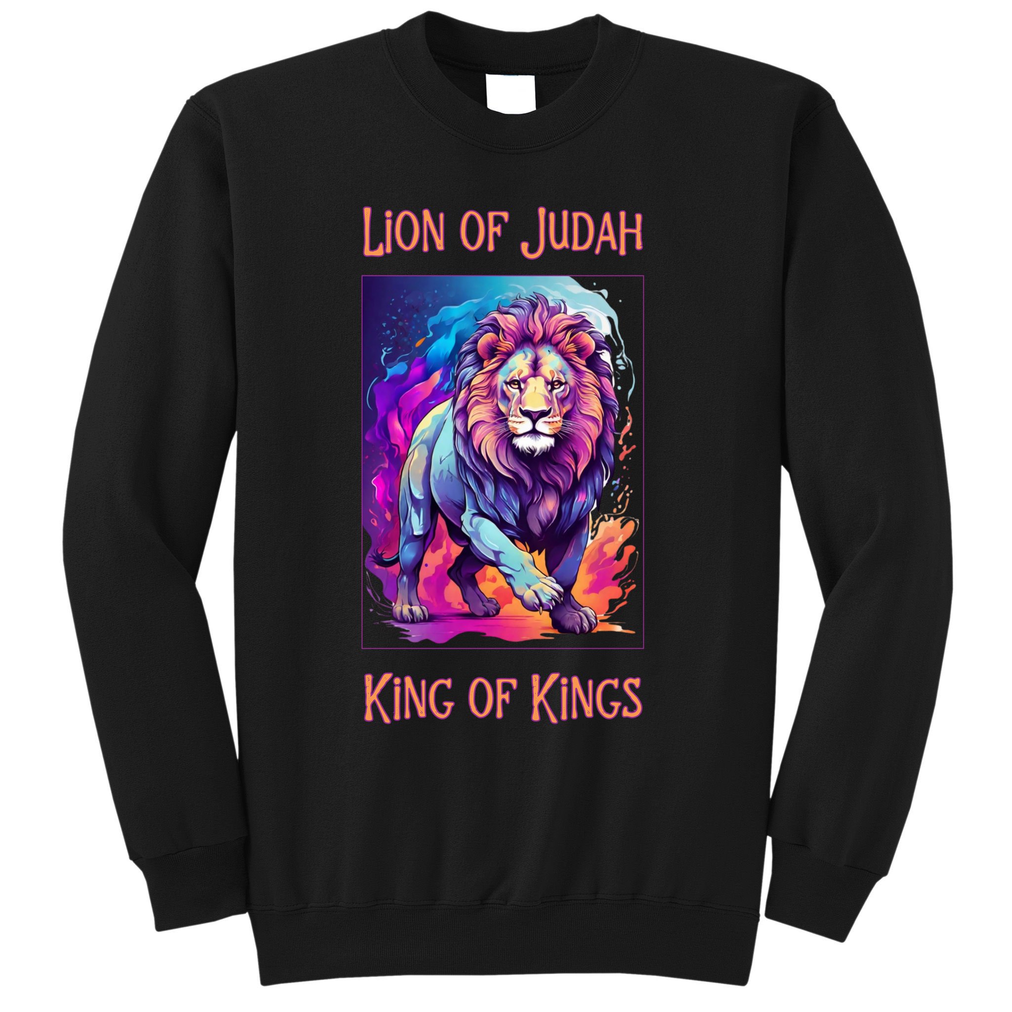 Lion of Judah Christian King of Kings Faith Sweatshirt