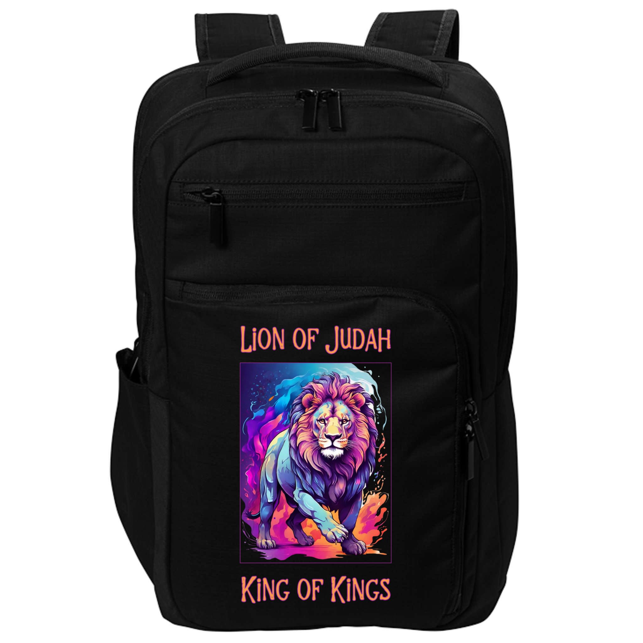 Lion of Judah Christian King of Kings Faith Impact Tech Backpack