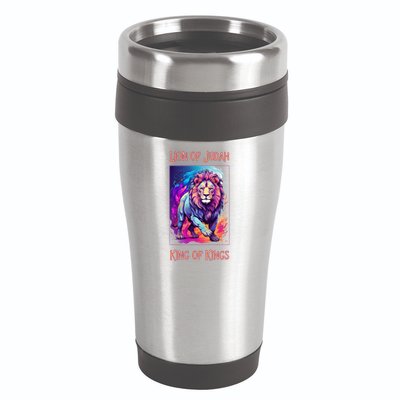 Lion of Judah Christian King of Kings Faith 16oz Travel Tumbler