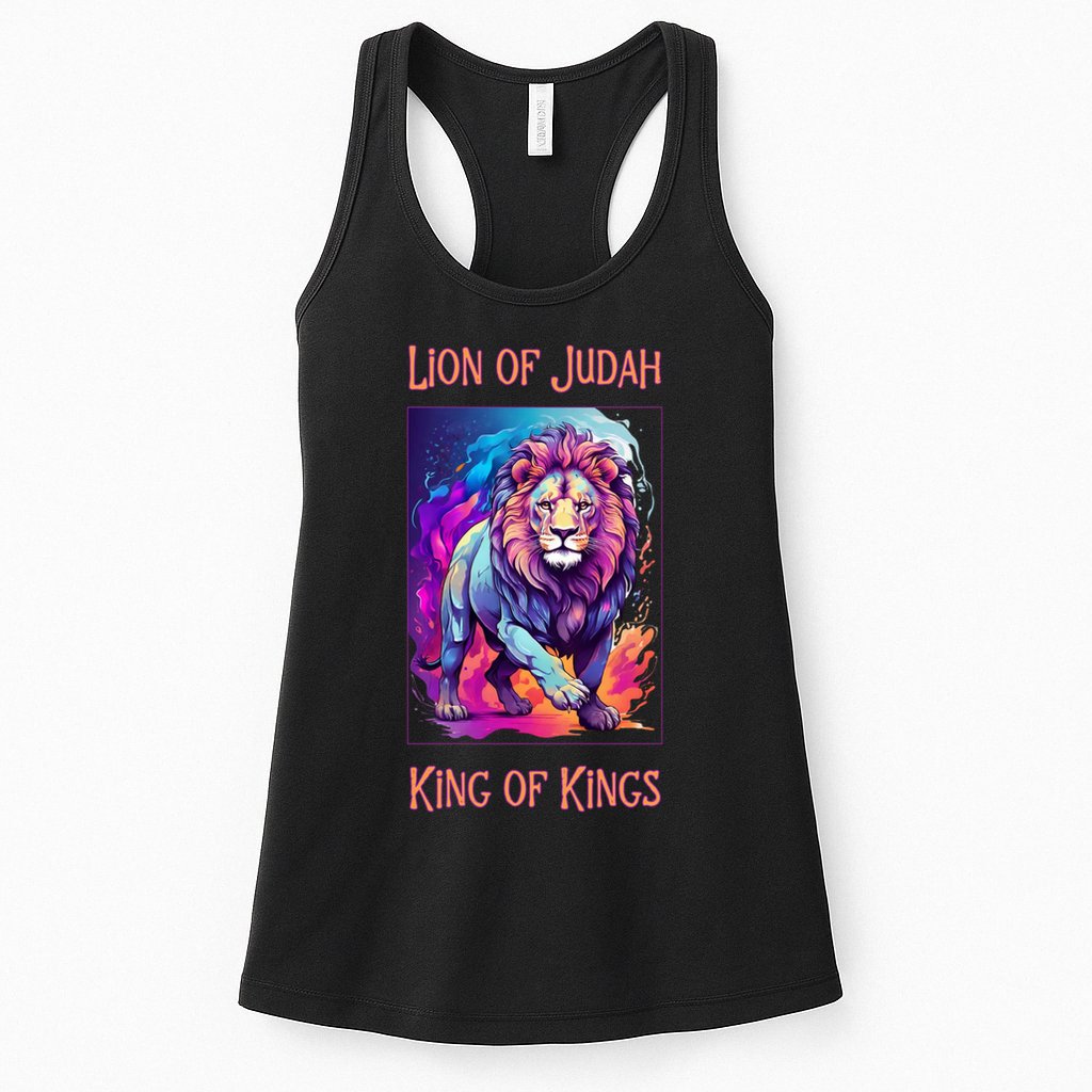 Lion of Judah Christian King of Kings Faith Womens Tank Top