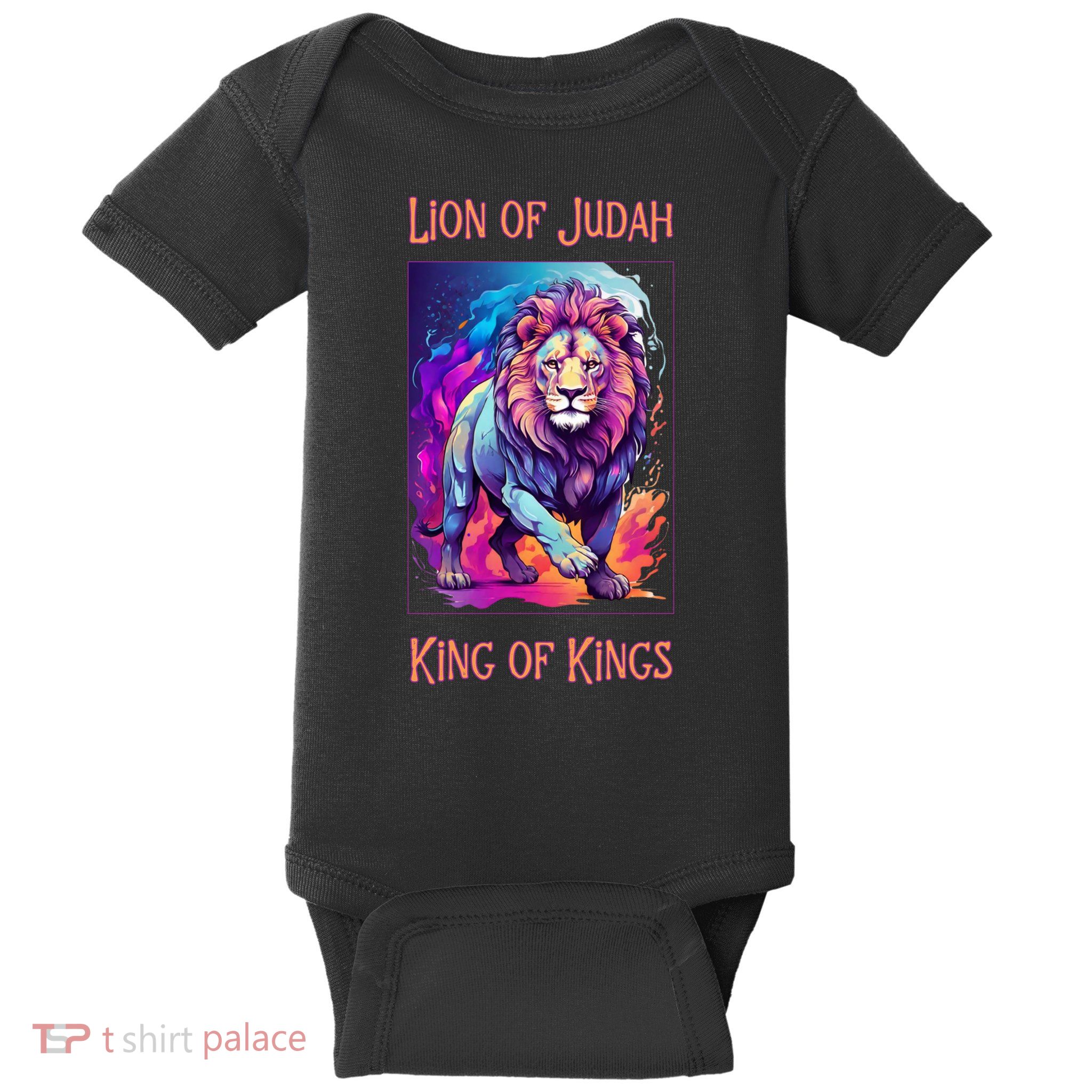 Lion of Judah Christian King of Kings Faith Baby Bodysuit