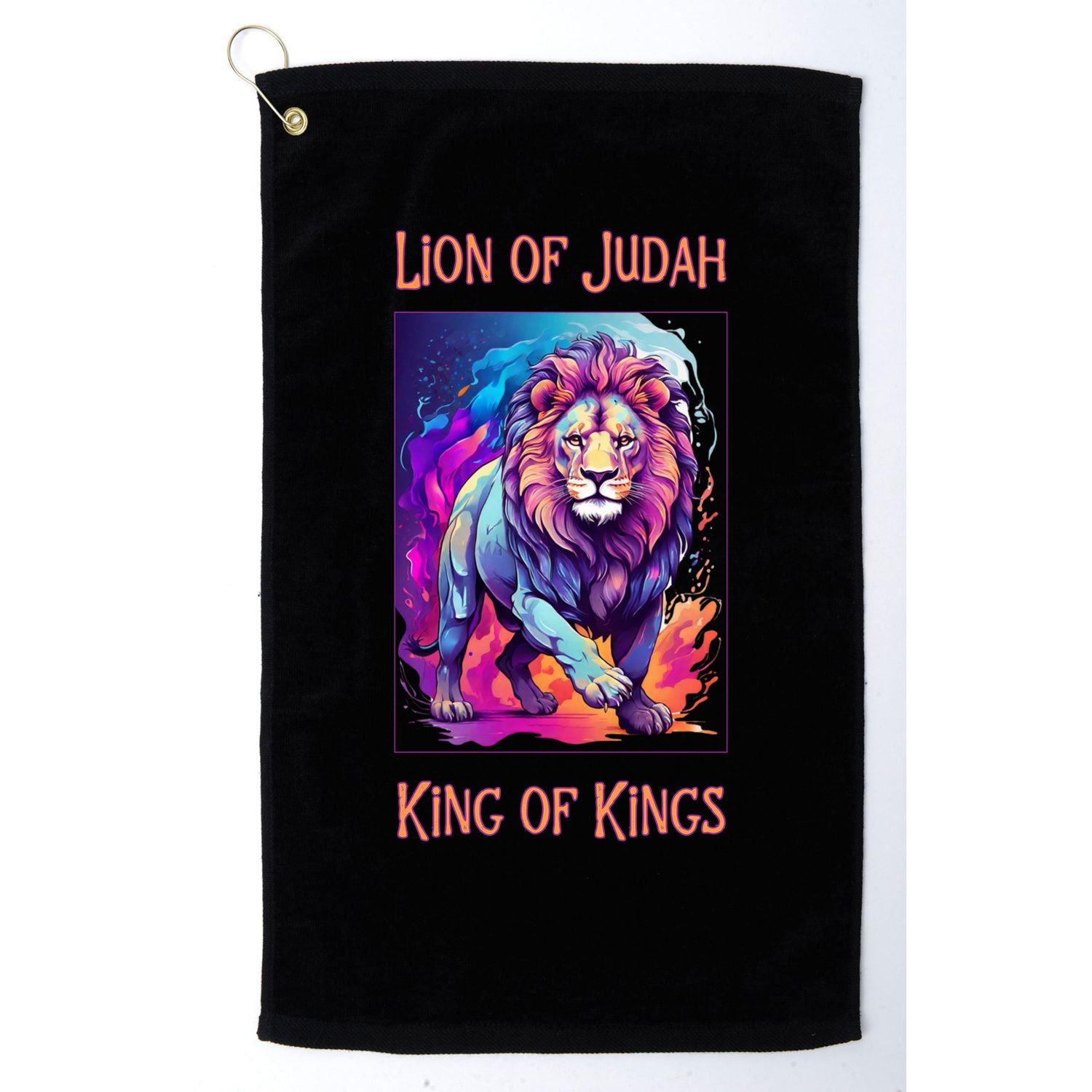 Lion of Judah Christian King of Kings Faith Golf Towel