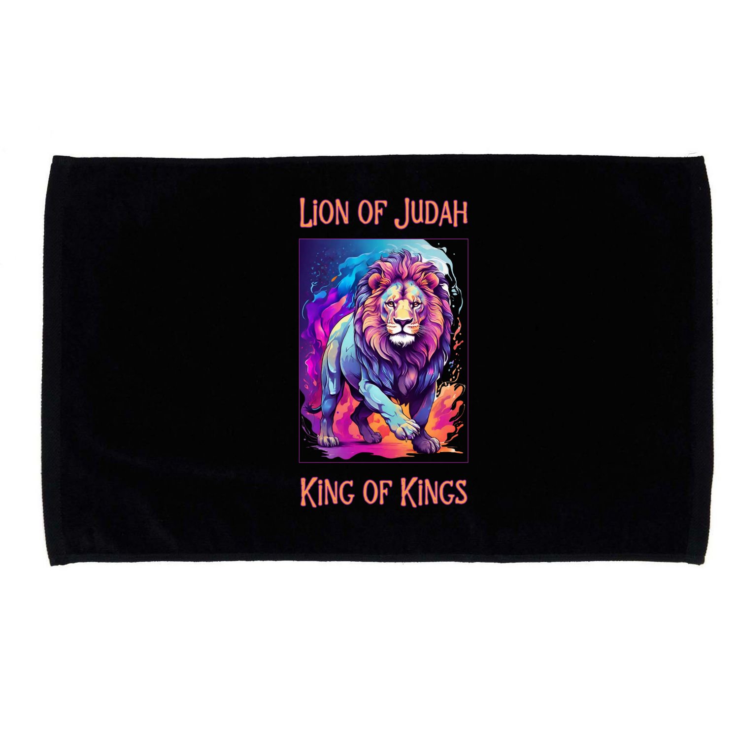 Lion of Judah Christian King of Kings Faith Microfiber Hand Towel