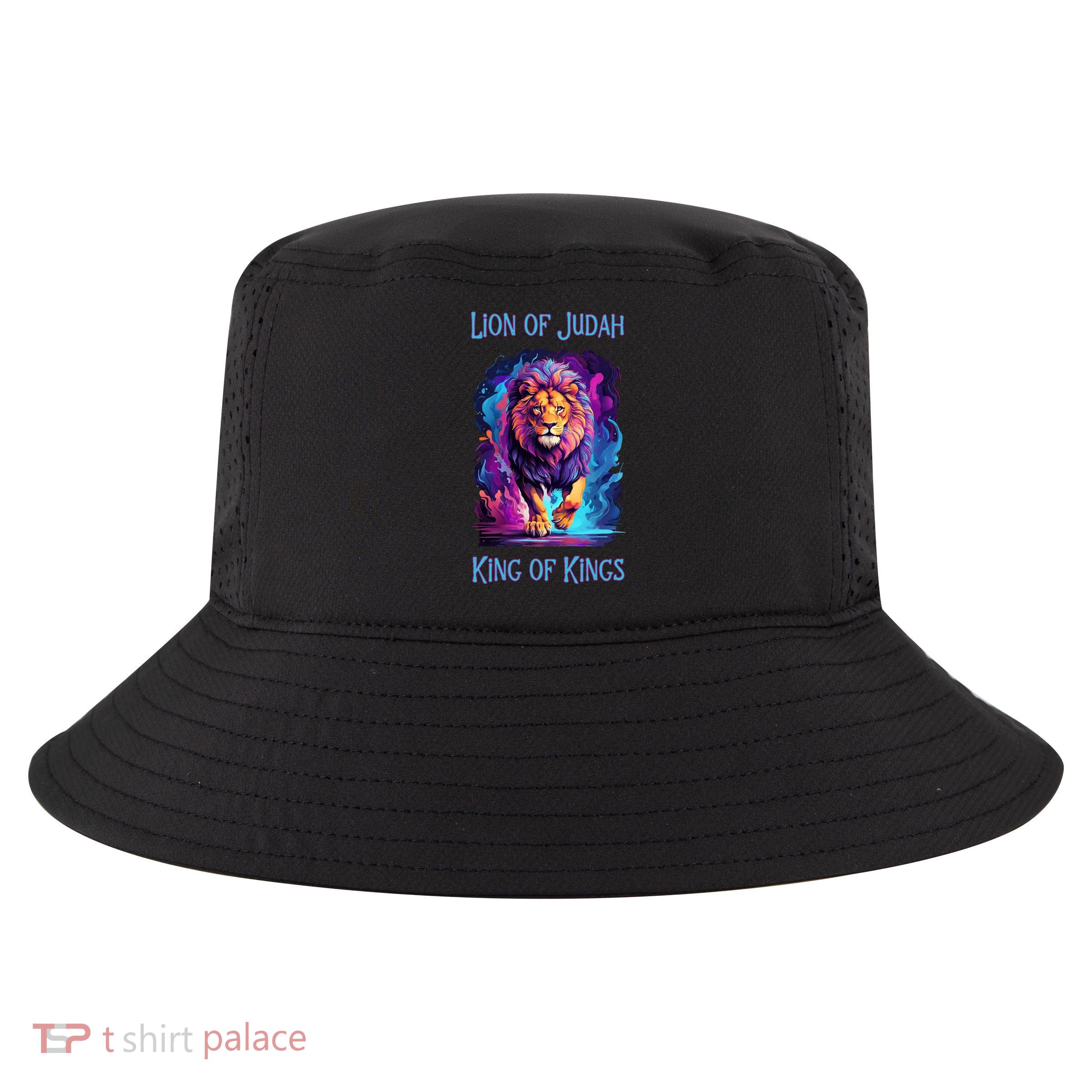 Lion of Judah Christian King of Kings Faith Cool Comfort Performance Bucket Hat