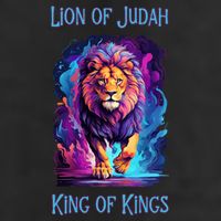 Lion of Judah Christian King of Kings Faith 7 Panel Mesh Trucker Snapback Hat
