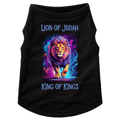 Lion of Judah Christian King of Kings Faith Doggie Tank