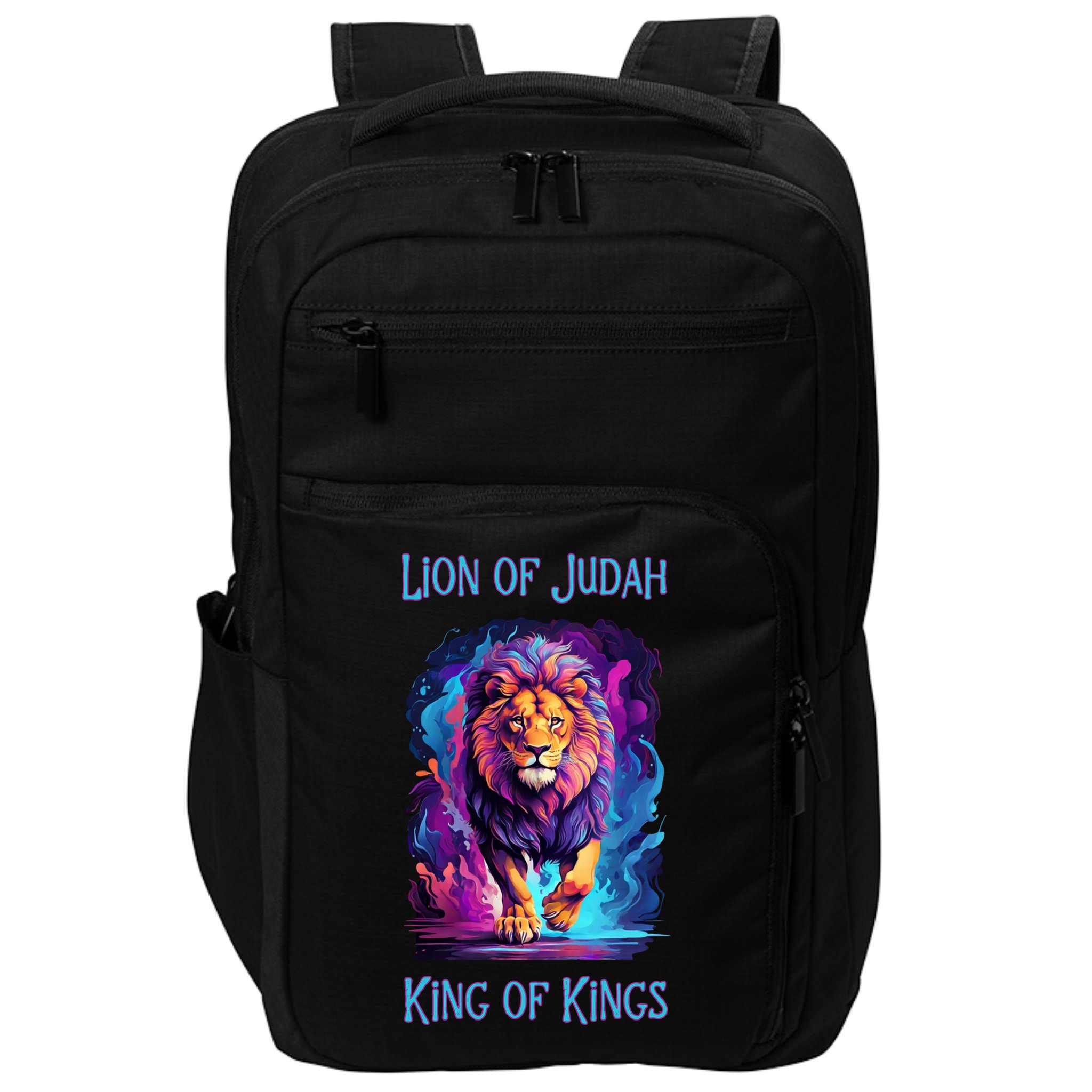 Lion of Judah Christian King of Kings Faith Impact Tech Backpack
