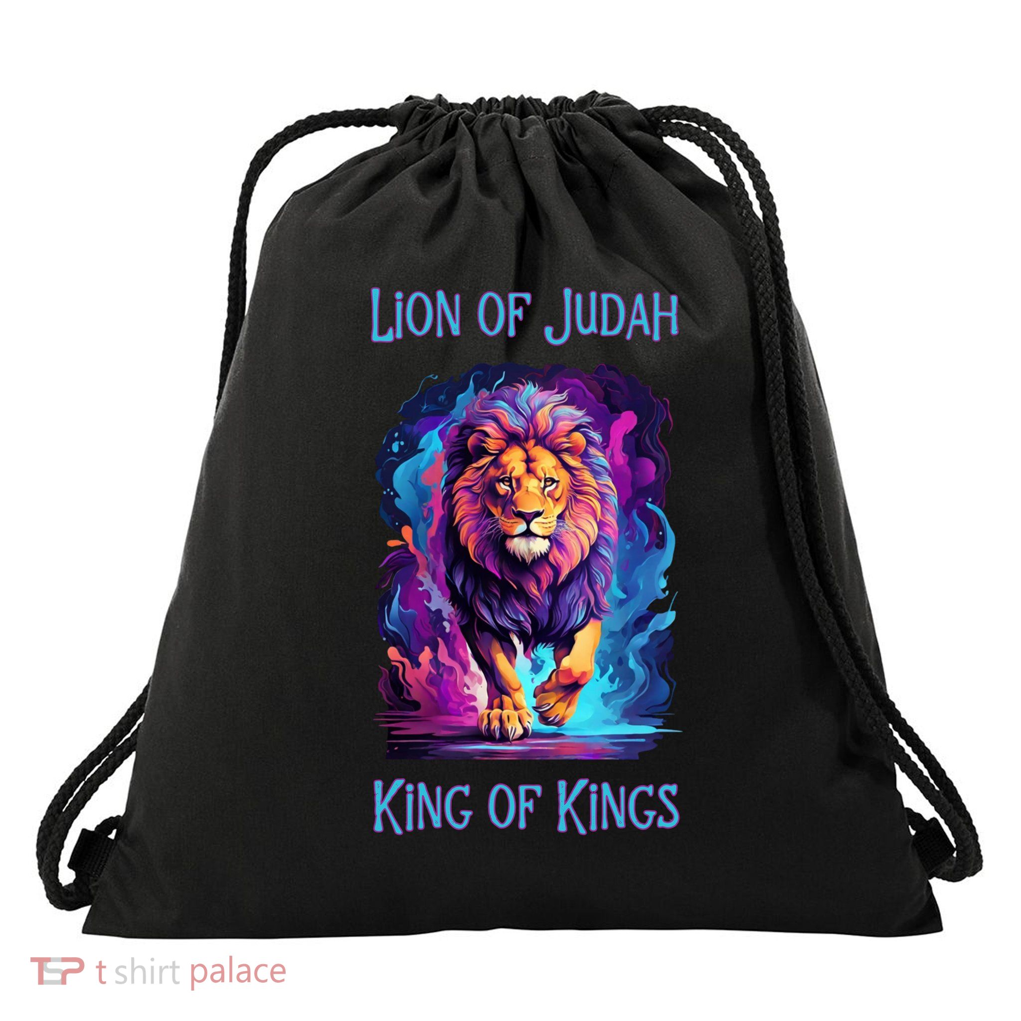 Lion of Judah Christian King of Kings Faith Drawstring Bag
