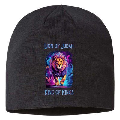 Lion of Judah Christian King of Kings Faith Sustainable Beanie