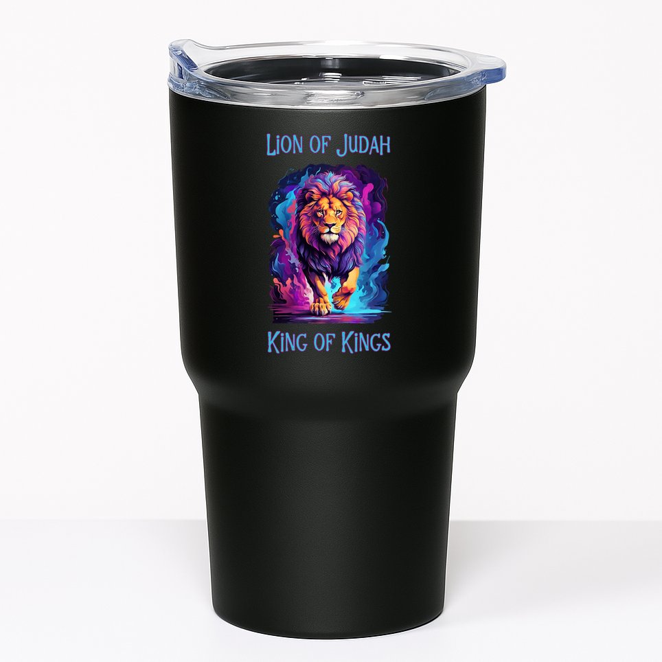 Lion of Judah Christian King of Kings Faith Tumbler