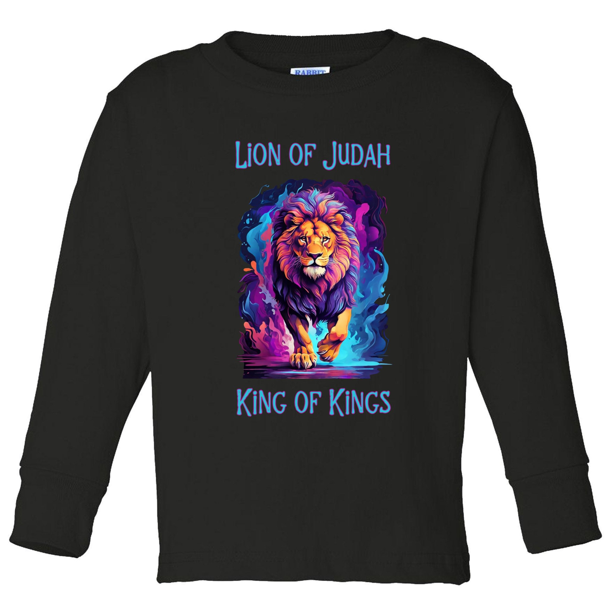 Lion of Judah Christian King of Kings Faith Toddler Long Sleeve Shirt