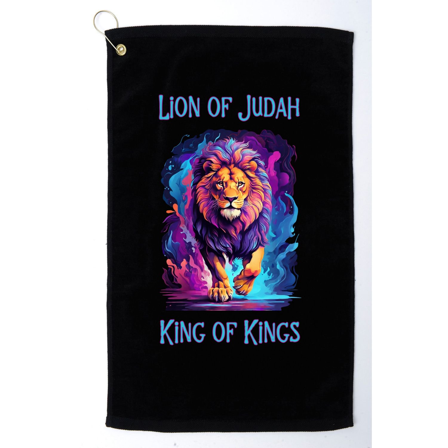 Lion of Judah Christian King of Kings Faith Golf Towel