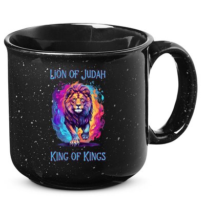 Lion of Judah Christian King of Kings Faith 15oz Campfire Ceramic Mug