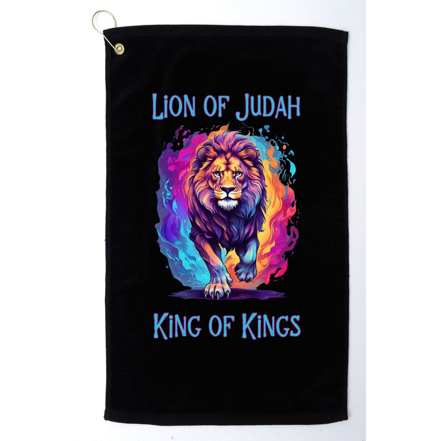 Lion of Judah Christian King of Kings Faith Golf Towel