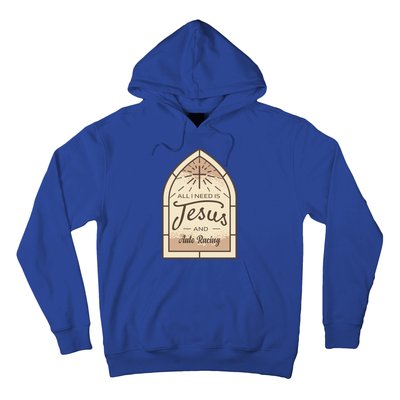 Lover Of Jesus And Auto Racing Fan Gift Hoodie