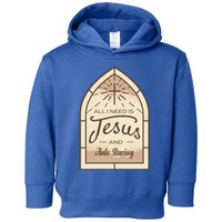 Lover Of Jesus And Auto Racing Fan Gift Toddler Hoodie