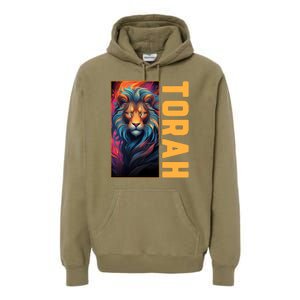 Lion Of Judah Messianic Hebrew Roots Torah Observant Premium Hoodie