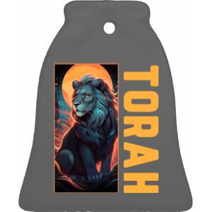 Lion Of Judah Messianic Hebrew Roots Torah Observant Ceramic Bell Ornament