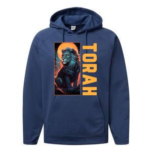 Lion Of Judah Messianic Hebrew Roots Torah Observant Performance Fleece Hoodie