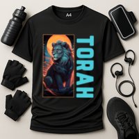 Lion Of Judah Messianic Hebrew Roots Torah Observant Cooling Performance Crew T-Shirt