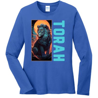 Lion Of Judah Messianic Hebrew Roots Torah Observant Ladies Long Sleeve Shirt