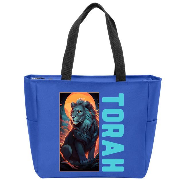 Lion Of Judah Messianic Hebrew Roots Torah Observant Zip Tote Bag