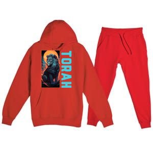 Lion Of Judah Messianic Hebrew Roots Torah Observant Premium Hooded Sweatsuit Set